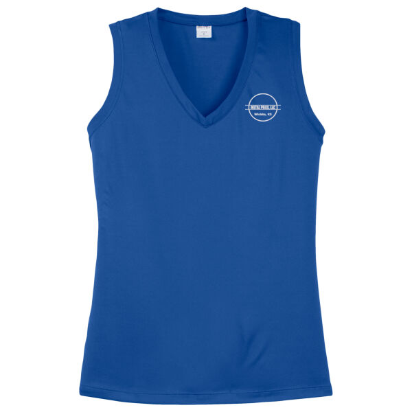   - Ladies Sleeveless PosiCharge™ Competitor™ V Neck Tee Thumbnail